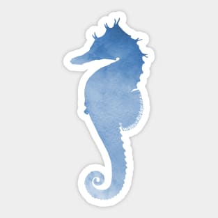 Blue Seahorse Sticker